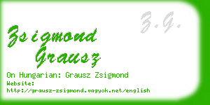 zsigmond grausz business card